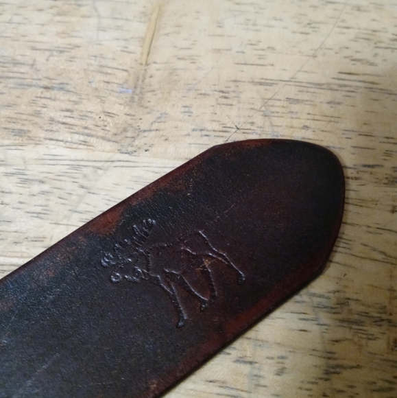 🐎Abercrombie New York Vintage Belt🚂 Size Fits 32"-38" Men,Authentic Leather. - Picture 5 of 10